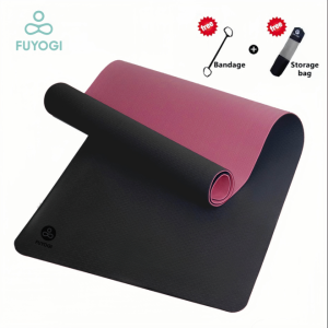 FUYOGI TPE Yoga Mat Non-Slip Environmentally Friendly Fitness Exercise Workout Outdoor 6MM