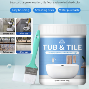 🔥Hot Slae🔥Waterborne Tile Paint Blackboard Glass Tile Waterproof Antifouling Renovation Paint Stain Resistant Floor & Wall Coating For Bathroom Kitchen Tile Makeover Outdoor Patio Tile Makeover Historic Tile Restoration Quick Drying