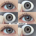 [COD] Eyeshare contact lenses SEATTLE Series 14.5 mm Brown Gray big eyes Lens Contact Lenses Colored Soft Lenses No Prescription 0.0 Wear 1 pair per year. 