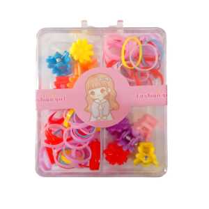 Set Ikat Rambut & Jepit Rambut Anak Baby Hair Clips Hair Ties Set Box