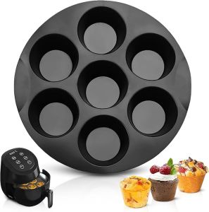Silicone 7 Holes Cake Mold Party Baking Utensils Cylindrical Mold Air Fryer Accessories Baking Tools Cake Molds