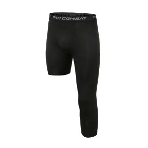 HOLA 2022 Men Capri Running Tights GYM 3/4 Pants Male Basketball Football Soccer Fitness Exercise Sport Cropped One Leg Leggings
