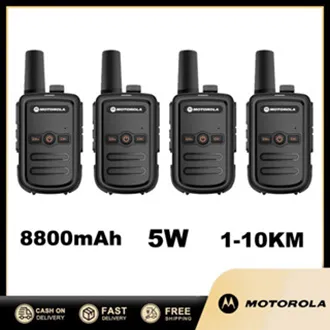 【COD】2PCS Motorola C51 Mini Long Range 5W 16 Channels UHF USB Charging IP54 Waterproof/dustproof Suitable for Outdoor/hotel/school/construction Site