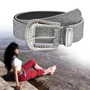 Shimmering Full Rhinestones Belt for Women Adjustable Waist Belt Fashion Accessory for Special Occasion and Daily Use