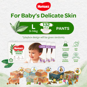 Huggies Platinum Naturemade Pants L Case 44s x 3