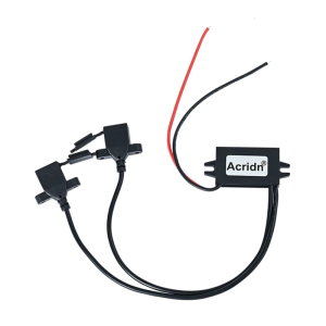 12V ถึง5V ขั้น USB เครื่องแปลงลงคู่ USB พอร์ตแรงดันไฟฟ้าอินพุตกว้างอะแดปเตอร์ ABS สำหรับอุปกรณ์อิเล็กทรอนิกส์