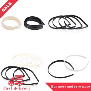 [COD] hedeguoji🍬Gift💕 Towering Pride 10 Pcs Set Plastic Hair Band No Teeth Children Hair Accessory DIY Craft 2 Colors