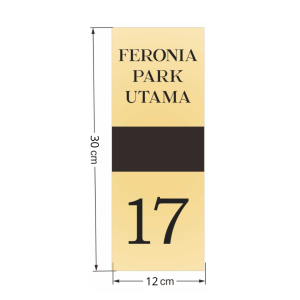 Nomor Rumah LED Menyala Minimalis Aesthetic