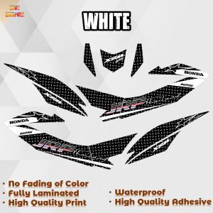 HONDA XRM 125 TRINITY CARB JRP THAILAND METAL PLATE DECALS (WATERPROOF LAMINATED FADE PROOF)