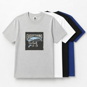 Mens Plus Size Graphic Crew Neck T-Shirt OM189