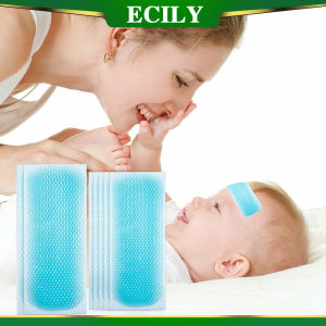 ECILY 10 PCS Cold Stickers Summer Cooling Ice Gel Cooling Patch Summer Mobile Phone Cooling Cooling Sticker Gel Pad Fever Relief For Infants Children And Adults