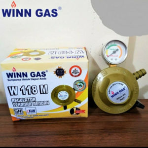 Regulator Winn Gas W 118 M W1188M Plus meteran Dus Kuning