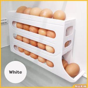 Nurm Kitchen Egg Tray 4 Tier Refrigerator Egg Storage Rack Large Capacity Dedicated Egg Carton