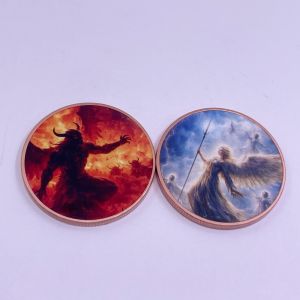 【discount store】1oz Pure Copper Commemorative Coin Colorful Art Print Collection Dragon Angel Phoenix Mythology Challenge Coin Souvenir Gifts