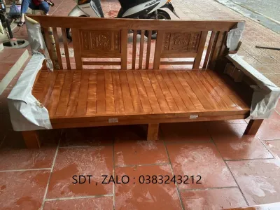 giường gấp gỗ xoan đào 1m21m6x2m ảnh thật 100%