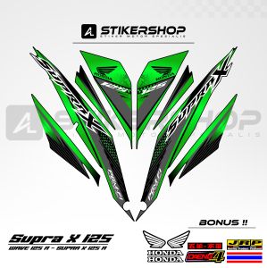 STIKER STRIPING SUPRA X125 - WAVE 125 R GRAFIS VARIASI 035