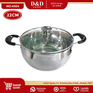 D&D Home | High Quality Stainless Steel Pearl Pot (4005 24cm | 4004 22cm) | Cookwares