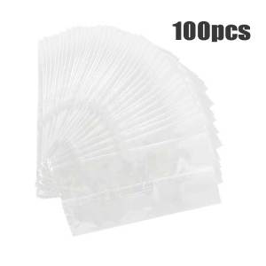100Pcs Disposable Popsicle Package Bags Transparent Popsicle Bags Plastic Ice Pop Bags
