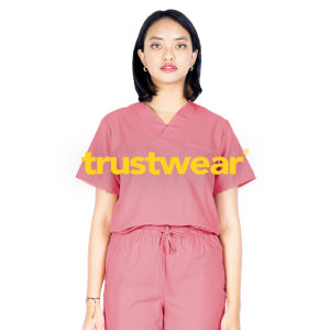 TRUSTWEAR - Basic Doctor’s Scrubs / Set Baju Celana Jaga OKA OK Perawat / Dokter Lengan Pendek Vol.4