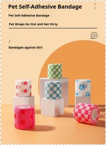 Pet Protection Non-slip Anti-dirty Self-adhesive Bandage Non-woven Material not Easily Deformed
