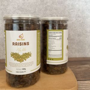 500g nho khô loại thượng hạng- Quả nho tươi được sấy khô quả to mọng- Sản phẩm của công ty Minh Phong