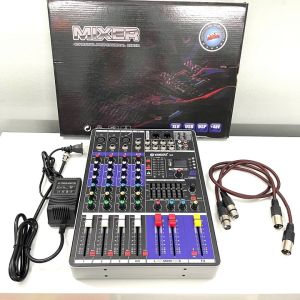 Mixer M4 Pluss mẫu mới nhất ghép dàn KaraokeLoa kéoHát LivestreamTặng dây canon
