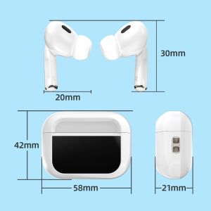 GOOJODOQ J222 TWS Bluetooth Earphone HIFI Sound Smart LED Touch Screen Control BT5.3 Auto Quick Pairing Active Noise Cancelling Headset Sport Gaming Headphones
