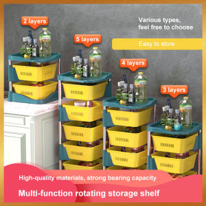 New Storage Rack with Wheel Movable for Living Room Bedroom Kitchen Home Space Saving Organizer New 2/3/4/5 Layer