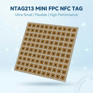 Mini 5*5mm Flexible Printed Circuit NFC Tags NTAG213 13.56MHz Rewritable Stickers for Smartphone Automation IoT Programmable
