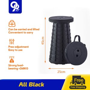 Outdoor Portable Chair Folding Camping Chair Fishing Traveling Picnic Space Saving Telescopic Stool
