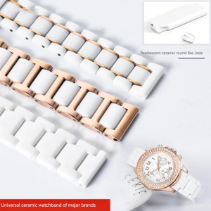 new Ceramic Watchband Stainless steel butterfly buckle for Huawei WATCH GT4 / 4pro Suitable for any watch 14mm 16mm 18mm 20mm 22mm high-quality
