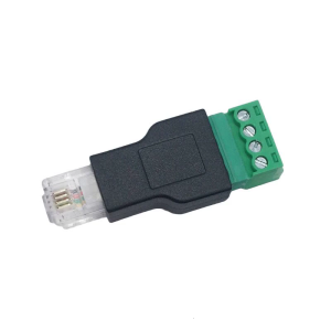 Thiết bị đầu cuối Adaptor kết nối Ethernet RJ11 4 P 4C Nam để 4 pin AV thiết bị đầu cuối vít nối loại vít thiết bị đầu cuối cắm