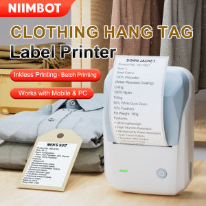 NIIMBOT B1 Bluetooth Thermal Label Printer for Clothing Price and Inventory Stickers in Apparel Shops