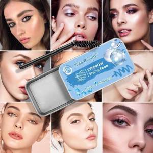 AMORELOVE KISS BEAUTY Eyebrow Styling Cream Colorless Long Lasting Natural Eyebrow Soap
