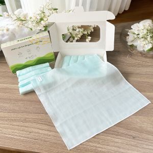 Khăn Sữa Sợi Tre Cho Bé Dolphin Hộp 5 Khăn Cao Cấp Mềm Mịn Kháng Khuẩn Chống Bám Bẩn Không Bụi Vải Không Màu Nhuộm Thấm Hút Nhanh