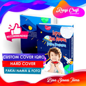 Buku Iqro dan Juz Amma Lengkap Besar Custom Nama Anak Jilid 1 sampai 6 Hard Cover