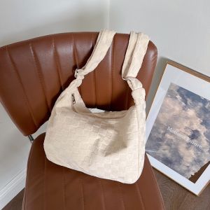 Ielgy Túi nách sức chứa lớn cho Nữ Túi Xách cột đầu hình há cảo đi lại Mori túi đựng tài liệu