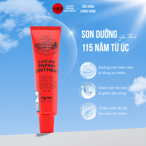 Son Dưỡng Môi Đu Đủ Lucas Papaw Úc 115 Năm - Dưỡng Môi Mềm Mịn Giảm Khô Nứt Môi & Gót Tay Chân