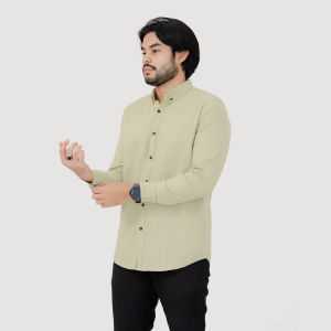 Kemeja Cotton Oxford LS Hey Man Modern Fit