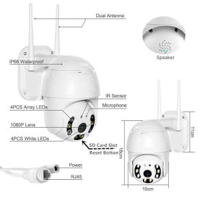 EYESEC Kamera CCTV 5MP FHD Outdoor WiFi IP Camera Wireless CCTV Bisa Di Pantau Lewat Hp Jarak Jauh Asli Original