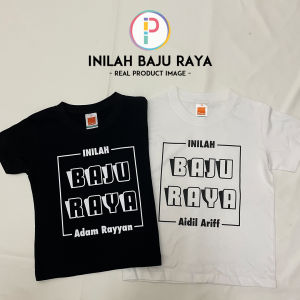 T-shirt Baju Hari Raya Aidilfitri Inilah Baju Raya Family Keluarga (Free Add Custom Text)