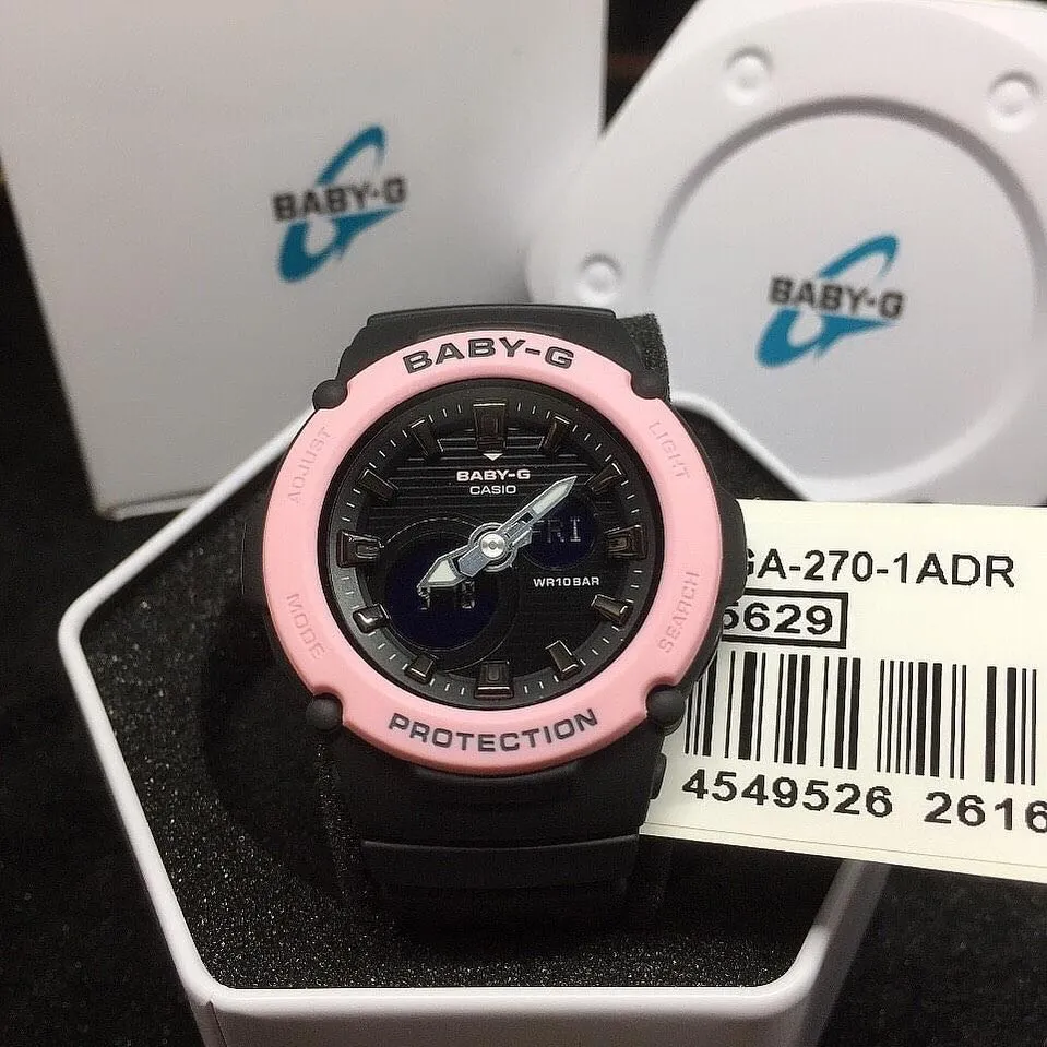 OFFICIAL WARRANTY) Casio Baby-G BGA-270-1A Analog Digital Pink