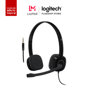 Tai nghe chụp tai Logitech H151 - 1 jack 3.5mm Mic khử giảm tiếng ồn âm thanh nổi