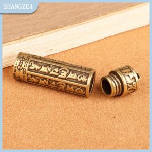 【SHANGZE4】 Brass xi lanh Mặt dây chuyền Keychain treo đồ trang sức Box Y container
