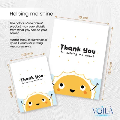 Teachers Day Thank You Card Cute Appreciation Greeting Card Non Folding Mix and Match