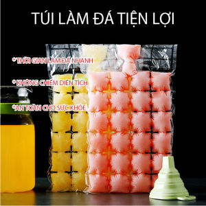Set 10 Túi Làm Đá 1 Lần Tự Niêm PhongTúi Trong Suốt Làm Đá 24 Ngăn Dễ Dàng Sử Dụng Có Thể Dùng Để Chườm Lạnh