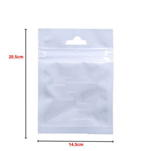 AVVET Plastik Klip Ziplock Putih Susu Tebal Pouch Zipper Bening Serbaguna Per PCS Kemasan Packing Kedap Udara Anti Sobek Kemasan Makanan