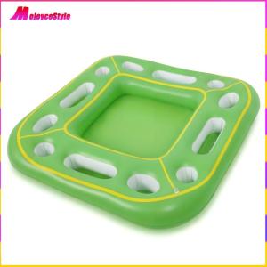 【NEW】 Inflatable Pool Party Tray Float W/ Food Drink Holder Inflatable Ice Serving Tray for Hot Tub Beach Summer Parties