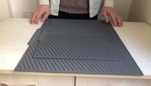 Silicone Wave Drying Mat Non Slip Dish Drainer Pad Heat Resistant Foldable Kitchen Table Placemat for Countertop Insulation2026