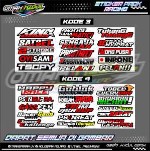 STICKER PACK KATA KATA VIRAL / STICKER KATA KATA TERBARU / STICKER HELM / STICKER TUMBLER / STICKER PACK MOTOR